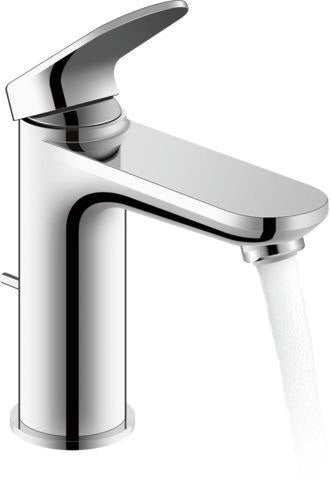 DURAVIT Wave Einhebel-Waschtischmischer M mit Zugstange, Chrom – Keramikmischsystem, 122 mm Ausladung