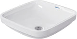 DURAVIT DuraStyle Einbauwaschtisch 370 mm weiß ohne Hahnloch mit Überlauf