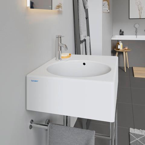 DURAVIT Design Classics Wandwaschtisch 615 mm, Becken links, mit Überlauf, weiß