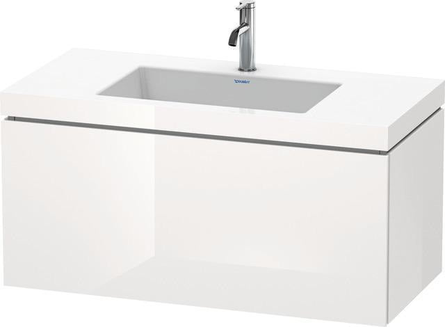 DURAVIT L-Cube Waschtischset 1000x480mm mit Vero Air Möbelwaschtisch, 1 Hahnloch, s-matt