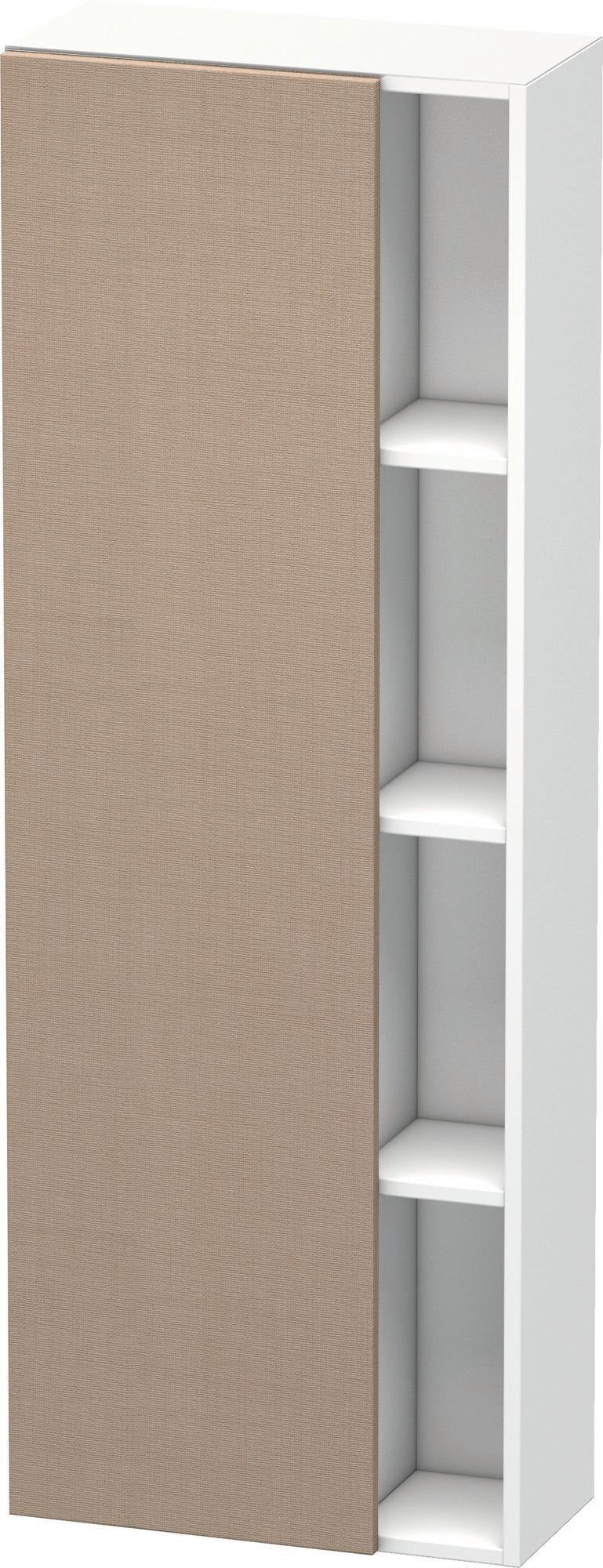 DURAVIT DuraStyle Hochschrank 1400 mm, 1 Tür links, weiß matt – wandhängend mit Soft-Close