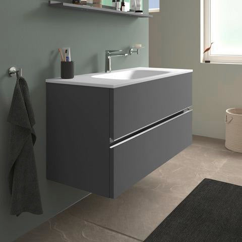 DURAVIT Sivida Waschtischunterbau 1210 mm Eiche mit 2 Schubkästen und Soft-Close