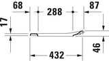 DURAVIT WC-Sitz Happy D. ohne SoftClose Scharnier Edelstahl, weiß