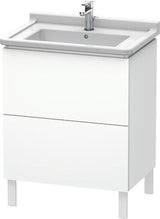 Duravit L-Cube Waschtischunterbau 469x670x712 mm taupe matt – 2 Auszüge, Tip-On, für Starck 3