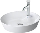 DURAVIT Cape Cod Aufsatzbecken 480 mm, Weiß Seidenmatt, mit Armatureninsel, ohne Überlauf