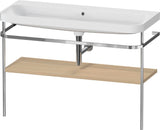 Duravit Happy D.2 c-shaped Waschtischset 1175 mm mit Metallkonsole und Waschschüssel