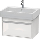 DURAVIT Ketho Waschtischunterbau wandhängend 650 mm, 1 Auszug, weiß matt, für Vero 045470