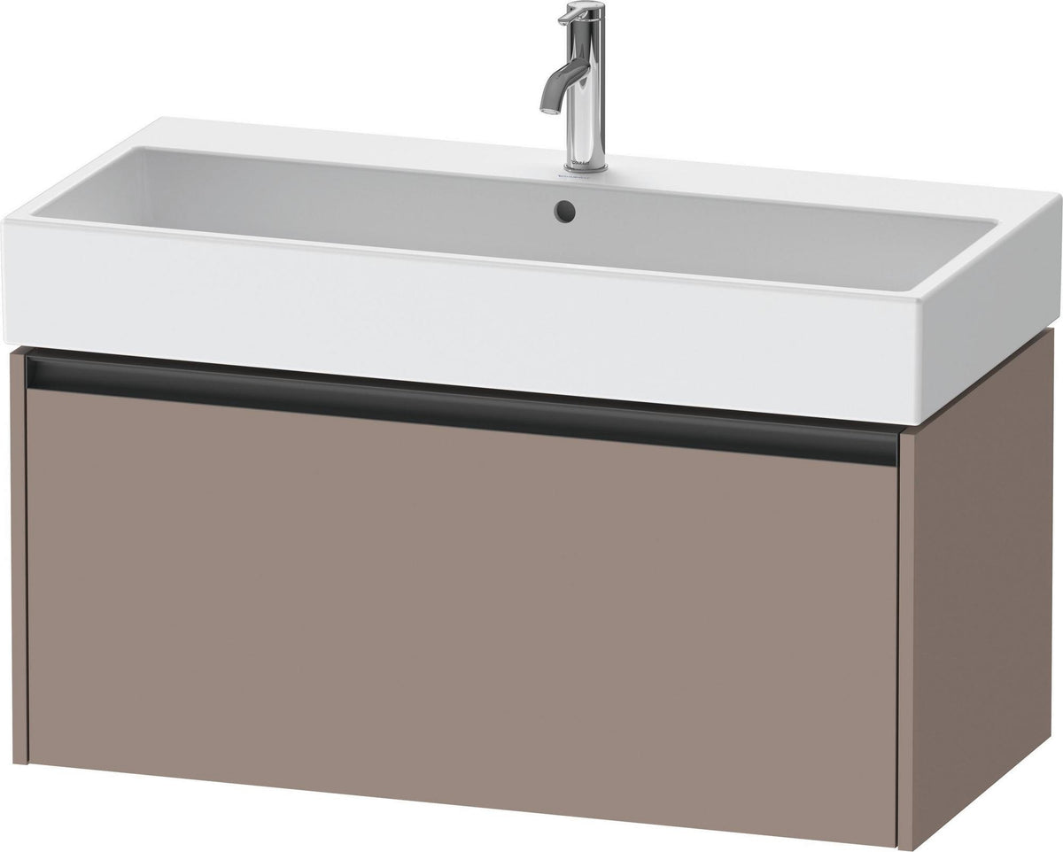 DURAVIT Ketho.2 Waschtischunterbau 984 mm betongrau matt mit 1 Auszug, wandhängend