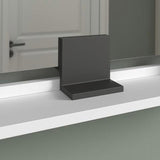 DURAVIT Sivida Spiegelablage 800x115x35mm Chrom/Weiß Matt – Montage unter Spiegel inkl. Befestigungsmaterial