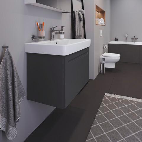 Duravit No.1 Waschtischunterbau wandhängend 740 mm Weiß Matt mit 1 Auszug und Soft-Close
