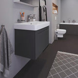 Duravit No.1 Waschtischunterbau wandhängend 740 mm Weiß Matt mit 1 Auszug und Soft-Close