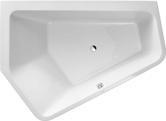 DURAVIT Paiova 5 Eckbadewanne 1900x1400 mm Weiß – Raumsparwanne mit 2 Rückenschrägen