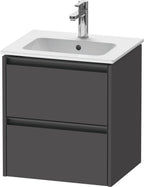 graphit matt / 2 Schubkästen / Waschtischunterbau