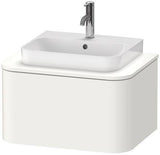 Duravit Waschtischunterbau Happy D.2 Plus 650 mm taupe supermatt mit Tip-On-Technik