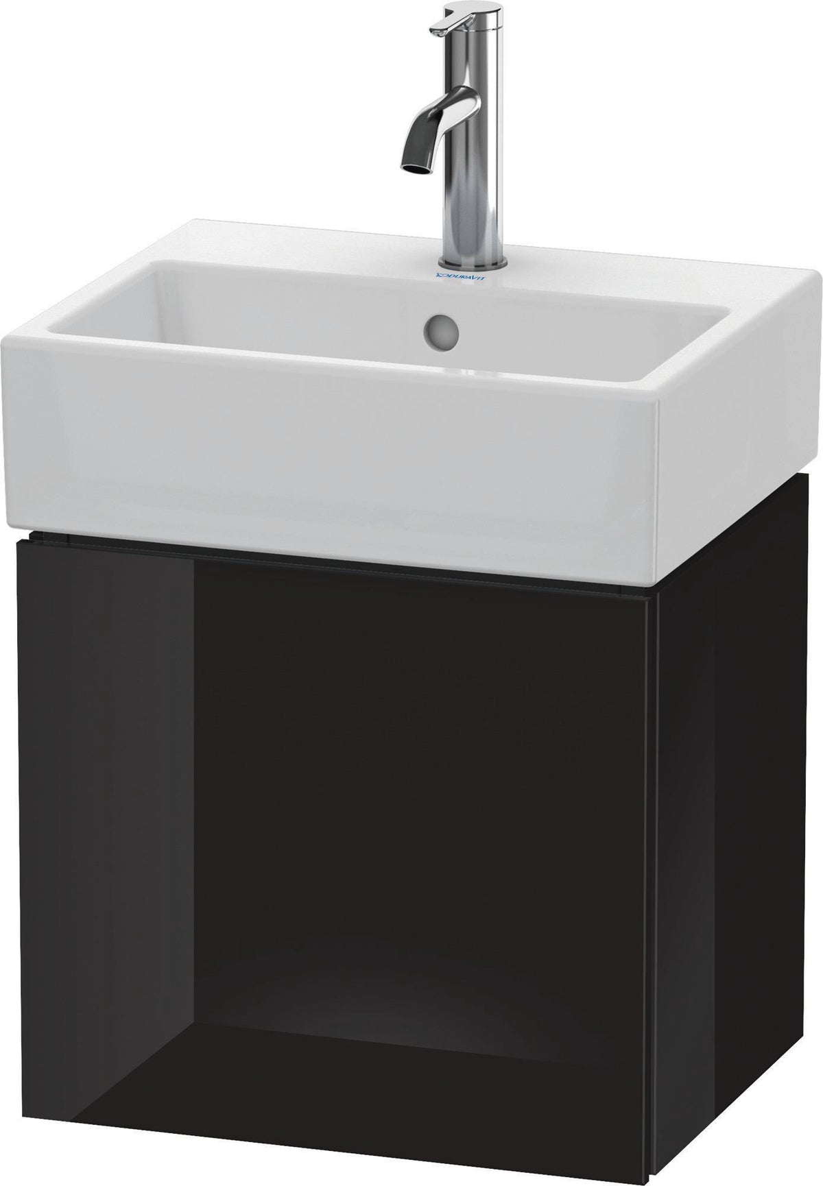 Duravit L-Cube Waschtischunterbau 434 mm weiß matt, 1 Tür links, wandhängend