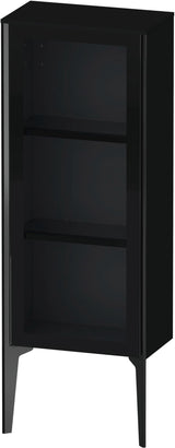 Duravit XViu Halbhochschrank 400 mm Glasfront Parsolglas weiß hochglanz mit Tip-on und Soft-Close