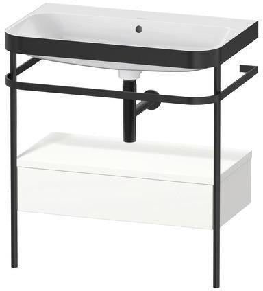 Duravit Waschtischset Happy D.2 Plus 775x490mm ein Hahnloch taupe supermatt