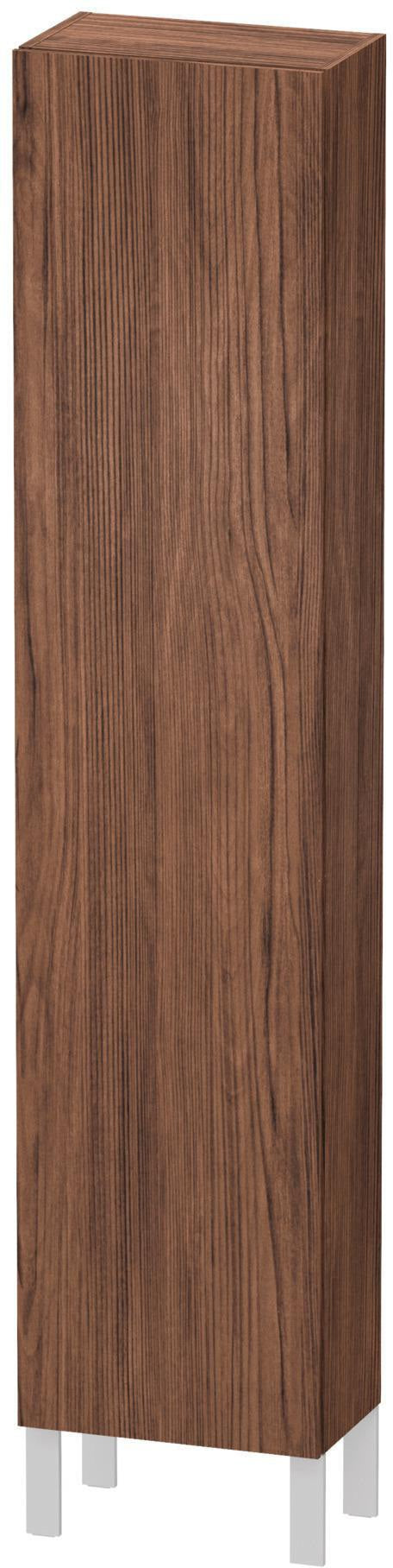 DURAVIT Hochschrank L-Cube 243x400x1760mm Nussbaum Dunkel, 1 Tür rechts, wandhängend