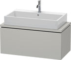 betongrau matt / Spanplatte / 1 Auszug