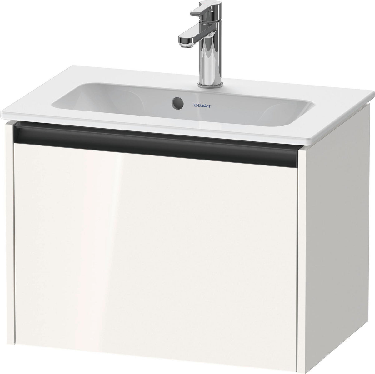 DURAVIT Ketho.2 Waschtischunterbau 610 mm betongrau matt mit Soft-Close-Auszug