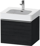 DURAVIT D-Neo Waschtischunterbau 584 mm Eiche Schwarz Matt mit Bronze Griff