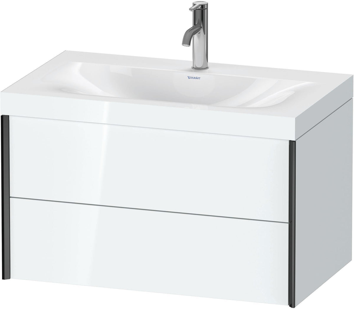 DURAVIT XViu c-bonded Waschtischset wandhängend 800x480x503mm mit 2 Schubkästen, Push-Open und Soft-Close