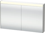 Duravit Brioso Spiegelschrank 1220 mm Weiß matt – LED-Beleuchtung, 2 Türen, Soft-Close