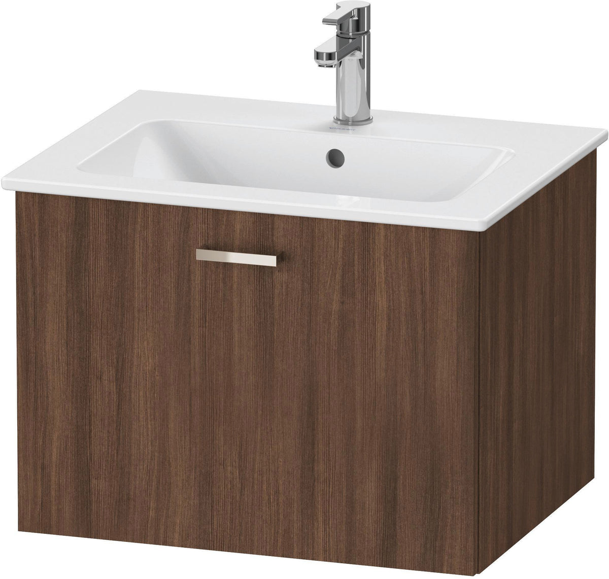 Duravit XBase Waschtischunterbau 600 mm wandhängend, 1 Auszug, weiß matt, mit Soft-Close