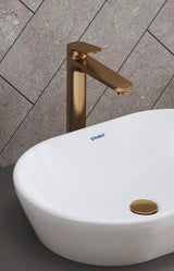 DURAVIT Wave Einhebel-Waschtischmischer XL Bronze Gebürstet ohne Zugstange