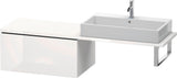 DURAVIT L-Cube Unterschrank für Konsole 820 mm, 1 Auszug, Weiß Matt, Tip-on