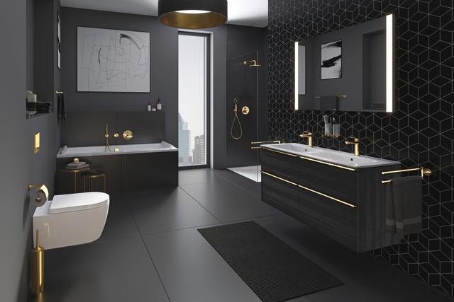 DURAVIT Handbrause MinusFlow 3-Jet D120 Rain/Pulse/Mono, Schwarz Matt – 120 mm Duschkopf mit Antikalk