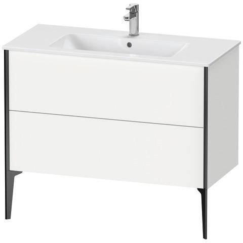 Duravit Waschtischunterbau XVIU 1010x834x480mm 2 Auszüge Nussbaum Mitte