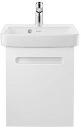 Duravit No.1 Einhebel-Waschtischmischer S mit Zugstange, Chrom – 100 mm Ausladung, Keramikmischsystem