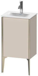 Duravit Waschtischunterbau XVIU 591 mm – bodenstehend, 1 Tür, Aluminiumprofil, ta s-matt