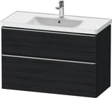 DURAVIT D-Neo Waschtischunterbau 984 mm betongrau matt mit Soft-Close und Bronze-Griff