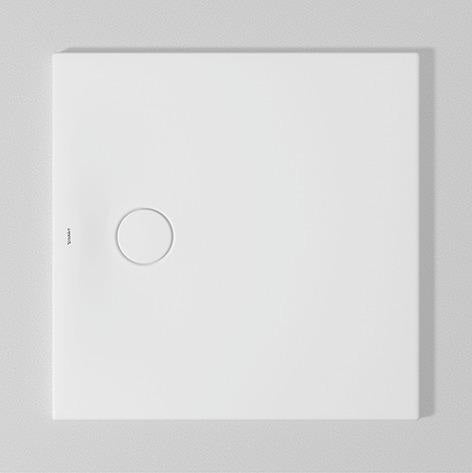 DURAVIT Tempano Duschwanne 800x800x40mm Weiß mit Antislip – Quadratische Brausewanne aus Sanitäracryl