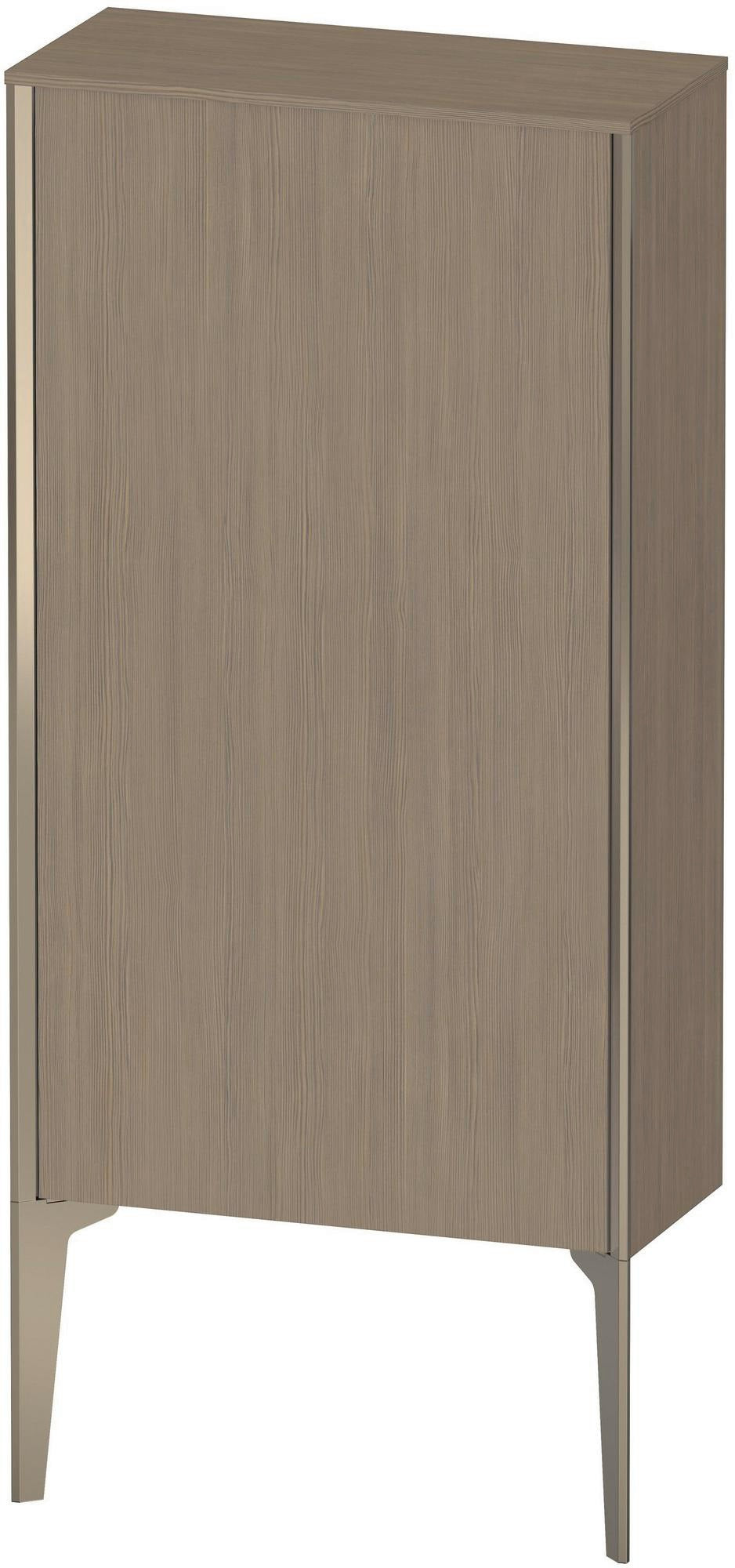 DURAVIT Halbhochschrank XViu 890 mm Eiche Terra mit Tip-on Technik und Soft-Close