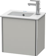 Duravit XSquare Waschtischunterbau 410 mm betongrau matt, 1 Tür rechts, wandhängend