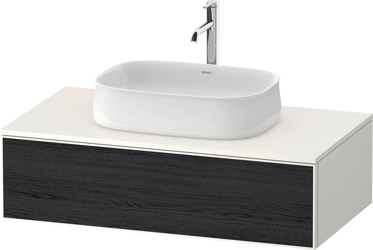 Duravit Zencha Konsolen-Waschtischunterbau 1000 mm Eiche Anthrazit mit 1 Auszug