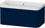 DURAVIT Happy D.2 c-shaped Waschtischset 975 mm wandhängend mit Tip-on und Soft-Close