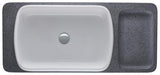 DURAVIT Qatego Aufsatzbecken mit Konsole 1000 mm Weiß Hochglanz HygieneGlaze