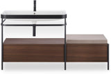 Duravit C.1 Einhebel-Waschtischmischer M mit Zugstange, Schwarz Matt