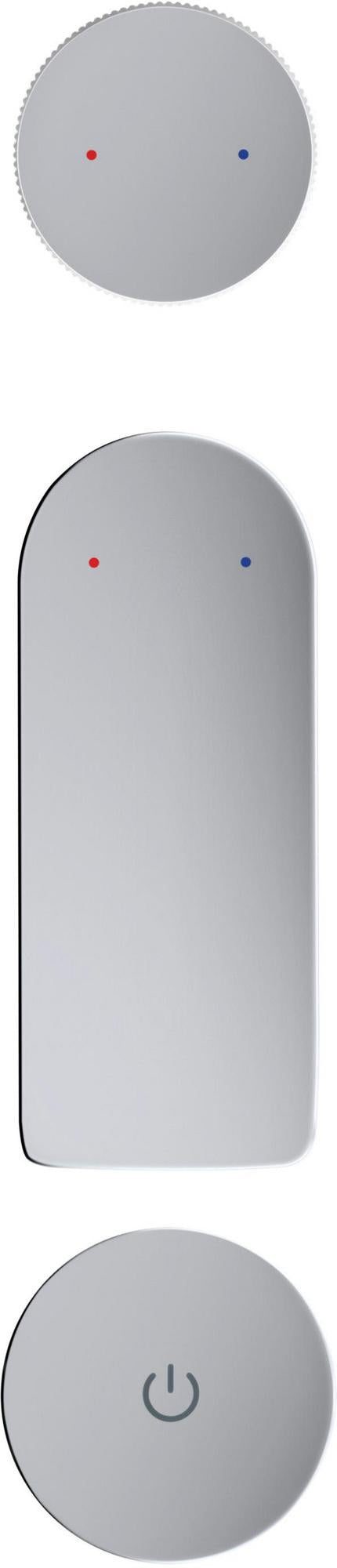 Duravit D.1 2-Loch Waschtischarmatur XL elektronisch mit Einbaunetzteil Chrom