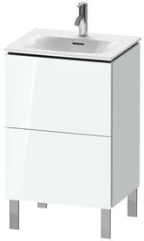 Duravit Waschtischunterbau L-Cube 704x520x421mm weiß matt mit Tip-On-Technik