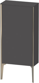 DURAVIT XViu Halbhochschrank 890x500x240 mm graphit matt mit Tip-on und Soft-Close