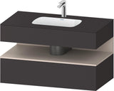 DURAVIT Qatego Einbauwaschtisch mit Konsolenwaschtischunterbau 1000 mm, 1 Auszug, antibakteriell
