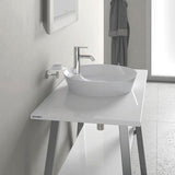 DURAVIT Cape Cod Aufsatzbecken 480 mm, Weiß Seidenmatt, mit Armatureninsel, ohne Überlauf