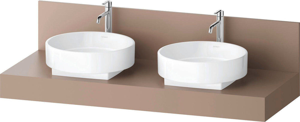DURAVIT Balcoon Konsole 1400 mm mit Ausschnitt links – Elfenbein Matt