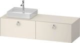 DURAVIT White Tulip Konsolenwaschtischunterbau 1600 mm wandhängend Weiß Seidenmatt 2 Auszüge