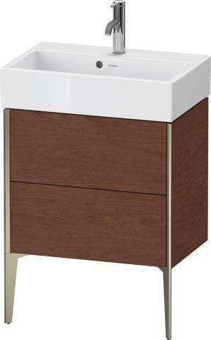Duravit Waschtischunterbau XVIU 584x733x384mm 2 Auszüge Compact Ahorn Mitte